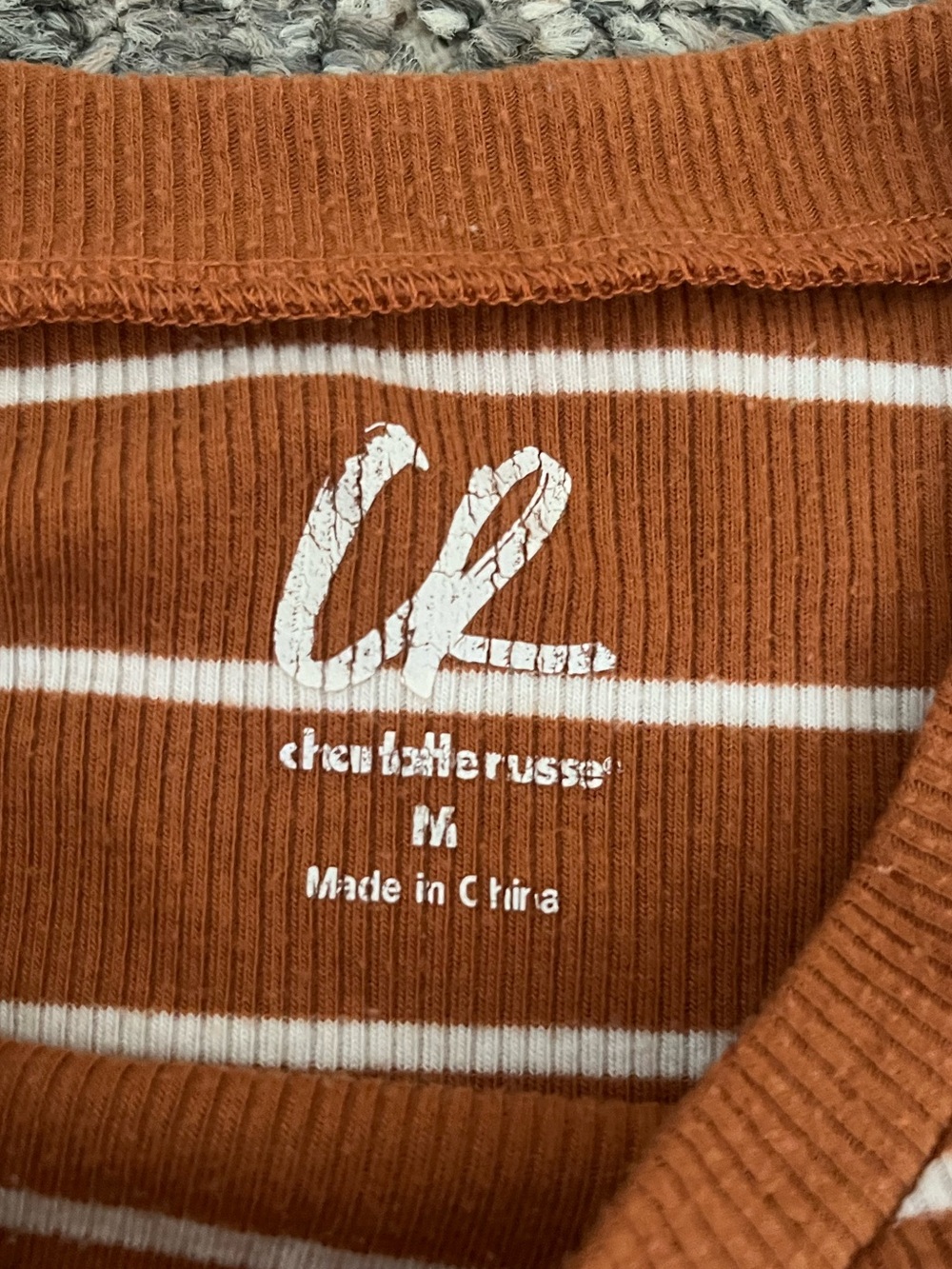 Charlotte Ruse and White Striped Long-Sleeve Crewneck - Picture 6 of 8